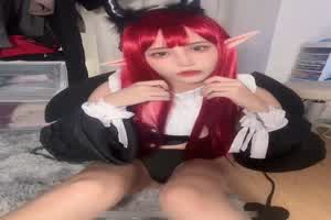 ashisyourlove-喜多川魅魔cos，耐不住一人在家的寂寞，只能自慰泄愤  背景图片